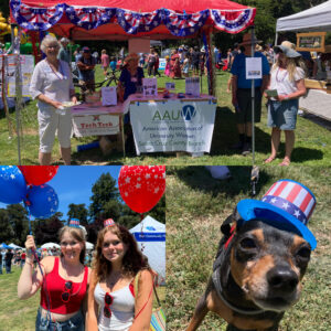 AAUW 4th of July Booth in Aptos CA